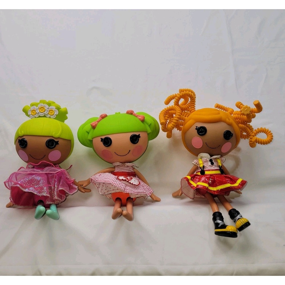 Lalaloopsy 12" Dolls - Set Of 3- Dyna Might- Pix E Flutters - Ember Fliker Flame